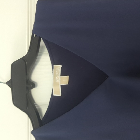 Michael Michael Kors Layered Look Tank Navy Blue twofer - Picture 3 of 10